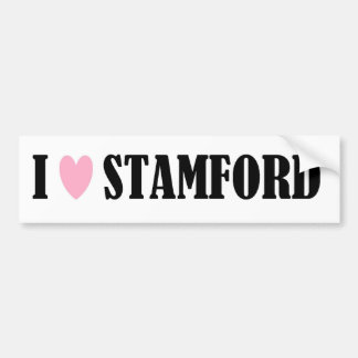 I LOVE STAMFORD BUMPER STICKER