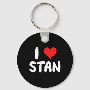 I Love Stan - Heart - Name Key Ring