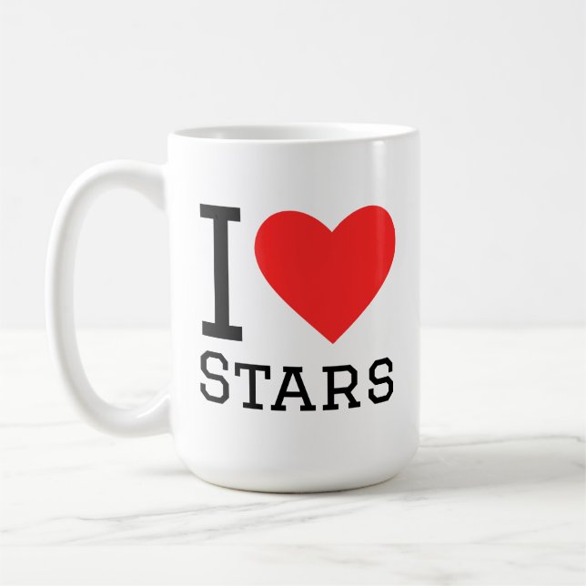 I love stars coffee mug (Left)