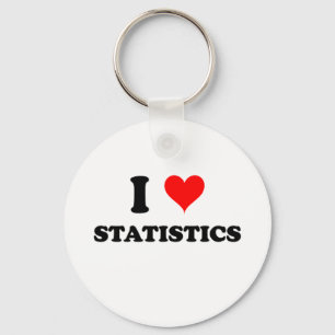 I Love Statistics Key Ring
