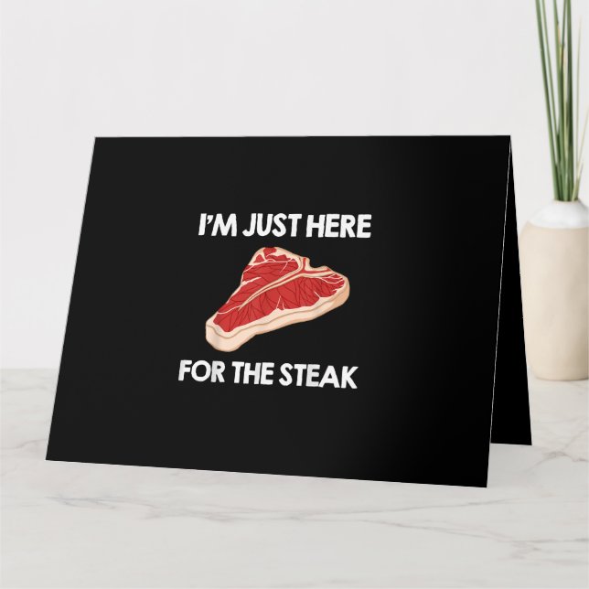 I Love Steak Gift Ribeye House Card (Front)