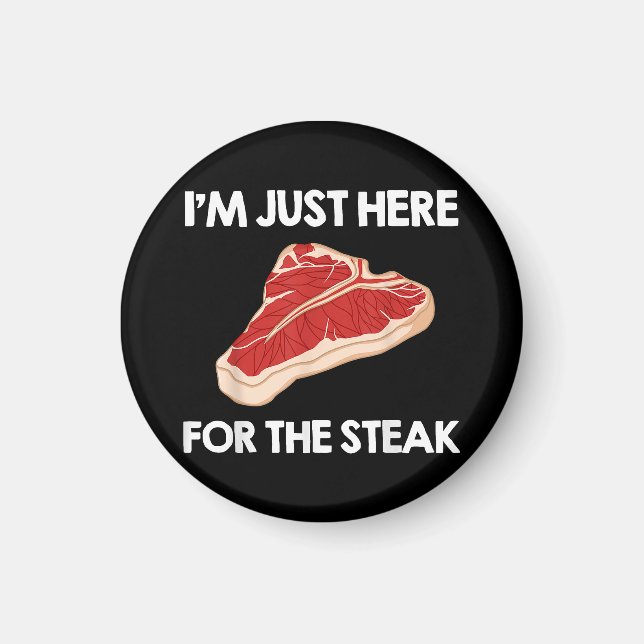 I Love Steak Gift Ribeye House Magnet (Front)