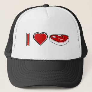 I love Steak Trucker Hat