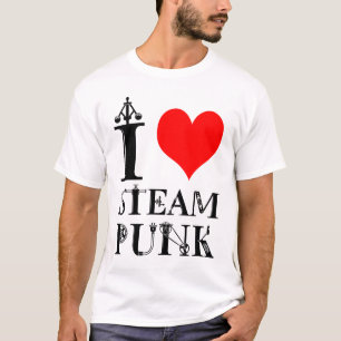 I Love Steampunk funny elegant T-Shirt