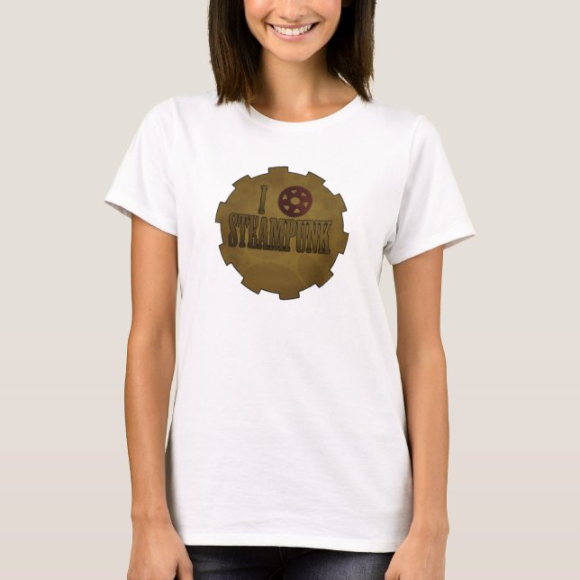 I love Steampunk T-Shirt (Front)
