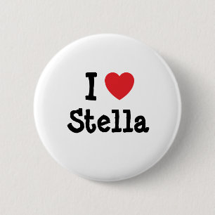 I love Stella heart T-Shirt 6 Cm Round Badge