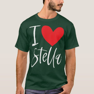 I Love Stella Name Personalised Girl Woman BFF Fri T-Shirt