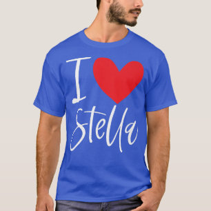 I Love Stella Name Personalised Girl Woman Bff Fri T-Shirt