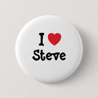 I love Steve heart custom personalised
