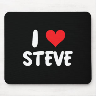 I Love Steve - Heart - Name Mouse Mat