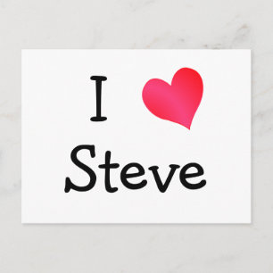I Love Steve Postcard