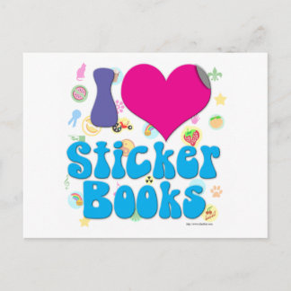I love Sticker books! Postcard