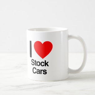 i love stock cars coffee mug