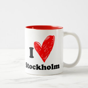 I love Stockholm Two-Tone Coffee Mug