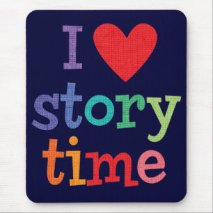 I Love Storytime T-Shirts & Gifts Mouse Mat