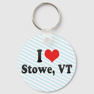 I Love Stowe, VT Key Ring