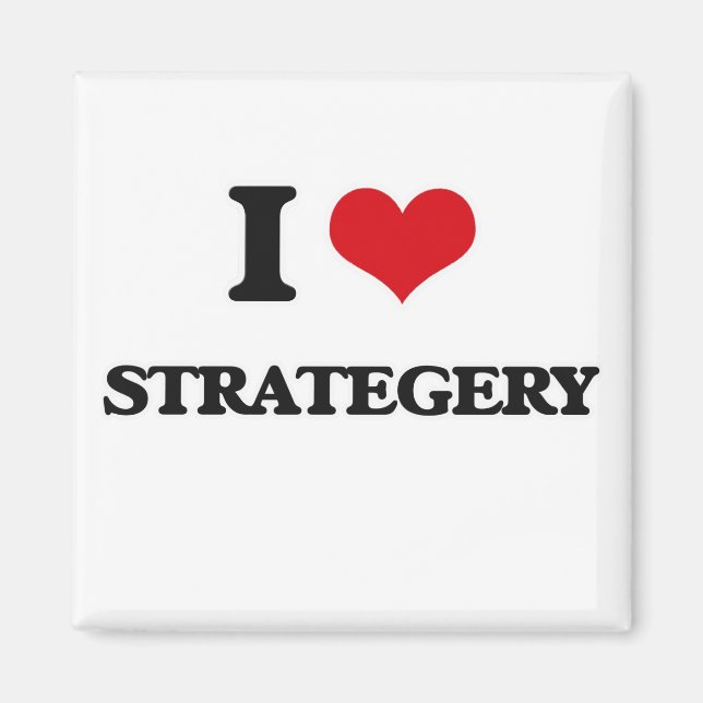 I love Strategery Magnet (Front)