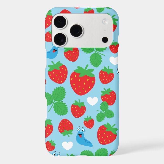 I Love Strawberries Seamless Pattern (Back)