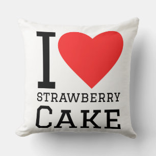 I love strawberry cake  cushion