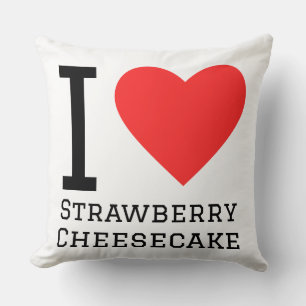 I love strawberry cheesecake  cushion