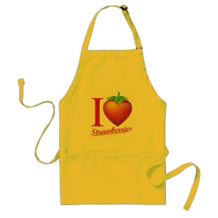 I Love Strawberry Standard Apron