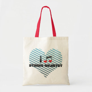 I Love String Quartet Tote Bag