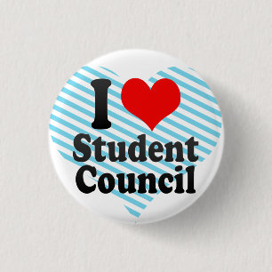I love Student Council 3 Cm Round Badge