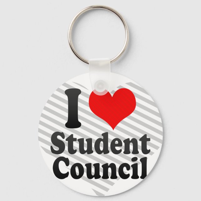 I love Student Council Key Ring (Front)