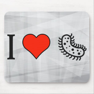 I Love Studying Bacteria Mouse Mat