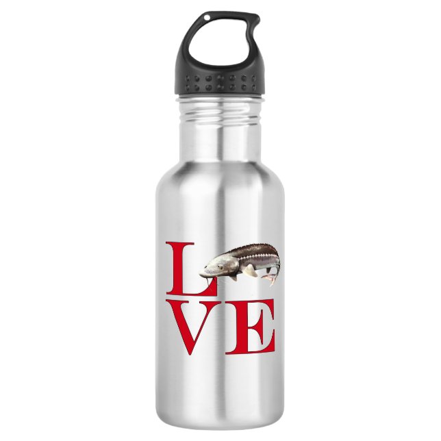 I Love Sturgeon 532 Ml Water Bottle (Front)