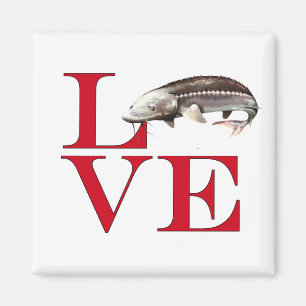 I Love Sturgeon Magnet