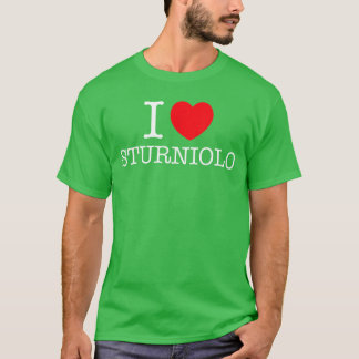 I Love Sturniolo Heart Personalized Name Sturniolo T-Shirt