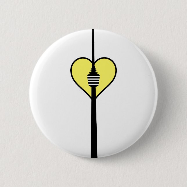 I Love Stuttgart 6 Cm Round Badge (Front)