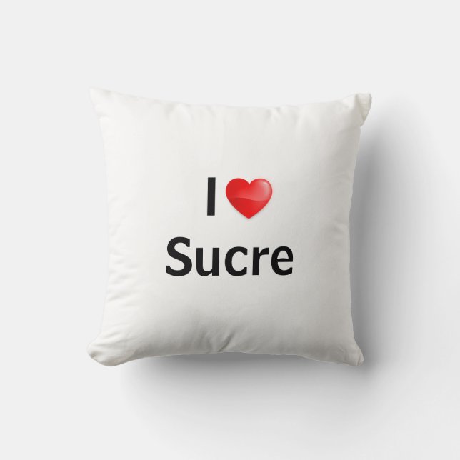 I love Sucre Cushion (Front)