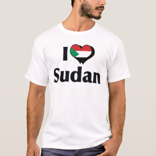 I Love Sudan Flag Shirt
