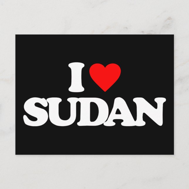 I LOVE SUDAN POSTCARD (Front)