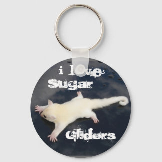 I Love  Sugar Gliders =Outbackgliders.com, Key Ring