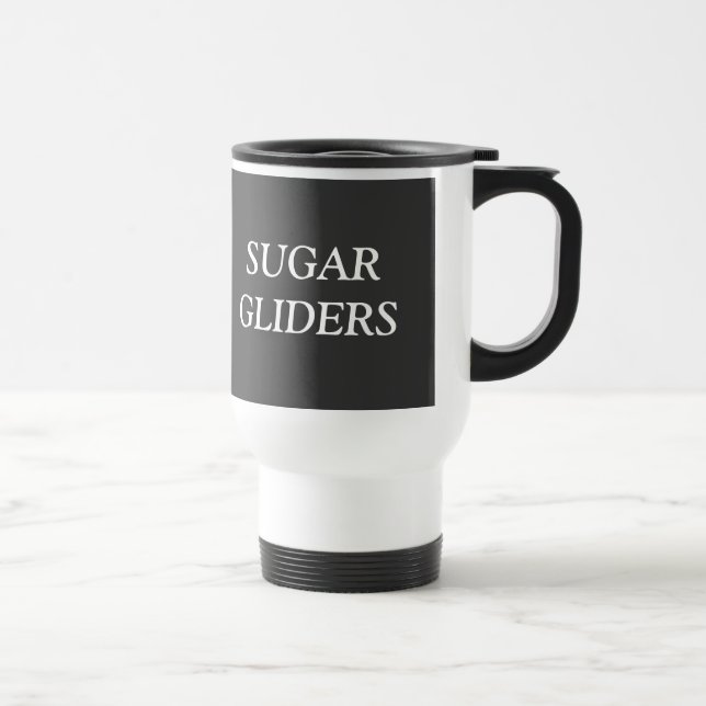 I Love Sugar Gliders Travel Mug (Right)