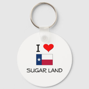 I Love Sugar Land Texas Key Ring