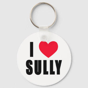 I Love Sully I HEART Sully Key Ring