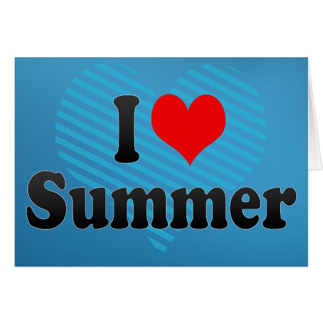 I love Summer (Front Horizontal)