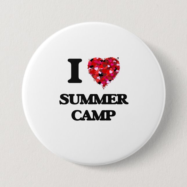 I love Summer Camp 7.5 Cm Round Badge (Front)