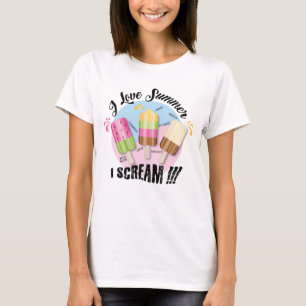 I love Summer - I Scream !!! T-Shirt