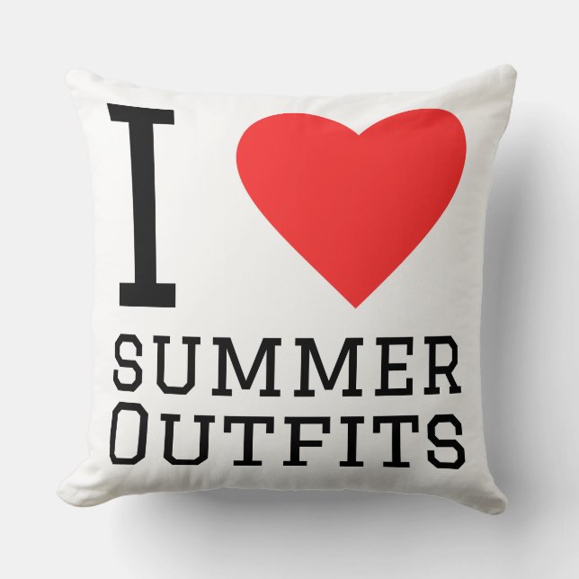 I love summer outfits cushion (Front)