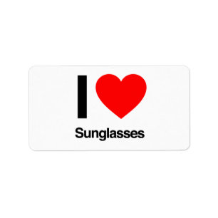 i love sunglasses label