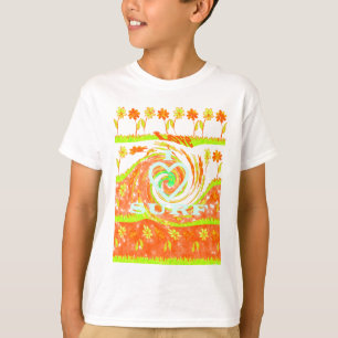 I Love Surf: Beautiful Floral with Cool Text Art T-Shirt