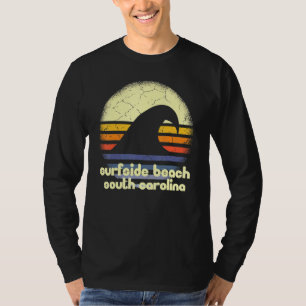 I Love Surfside Beach South Carolina Ocean Wave Sc T-Shirt