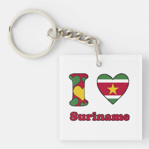 I love Surinam Key Ring