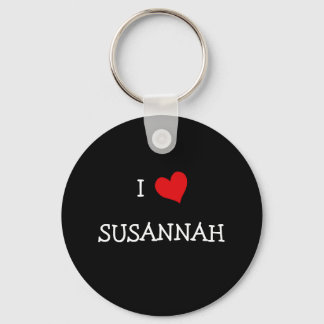 I Love Susannah Key Ring