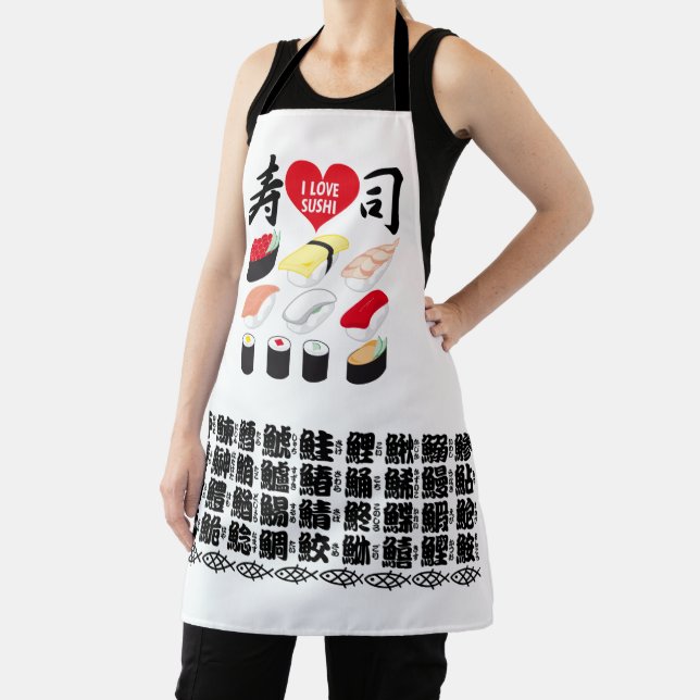 I Love Sushi Apron (Insitu)